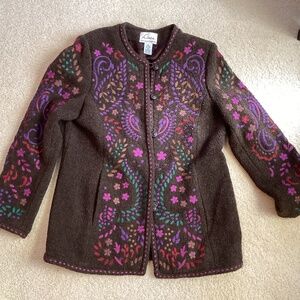 Linea by Louis Dell’Olio wool blend button front jacket size medium